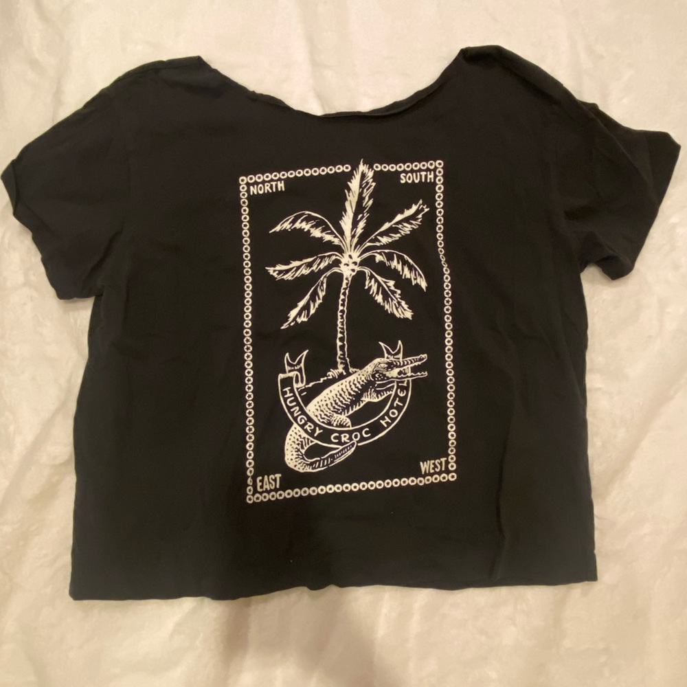 Off The Shoulder Graphic Tee